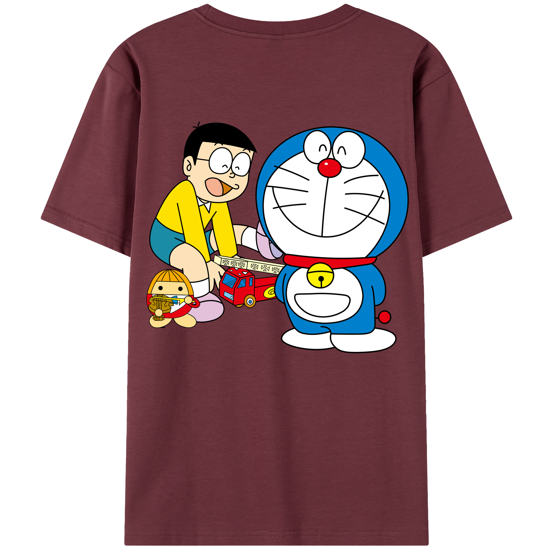 （画像用） ドラえもん Doraemon 綿100％半袖Tシャツ（背面プリント）